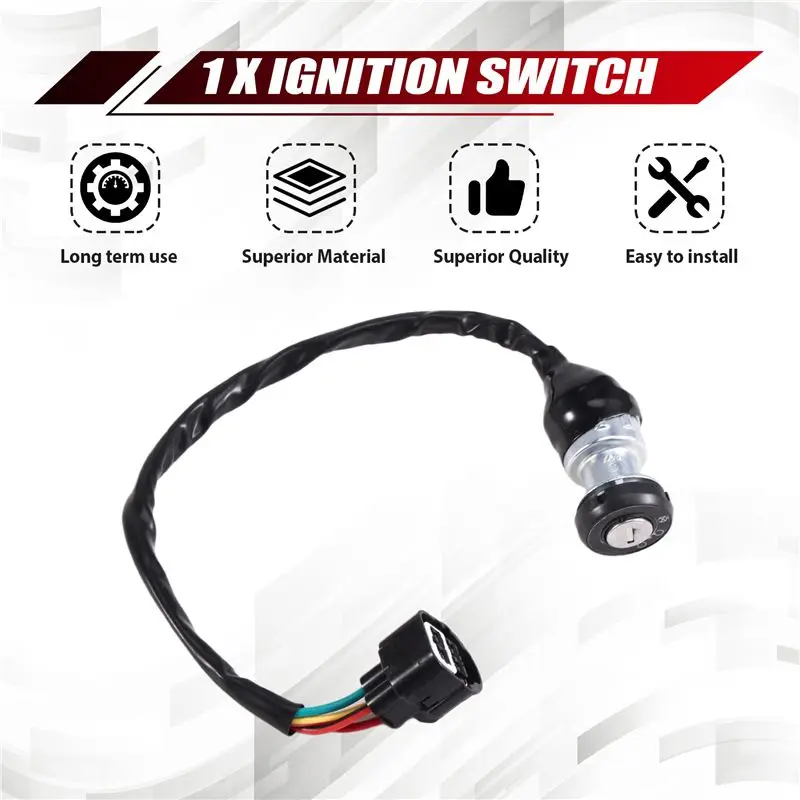 4 Wires Ignition-Switch With 2 Keys Fit For Linhai T-Boss 550 48295 ATV UTV