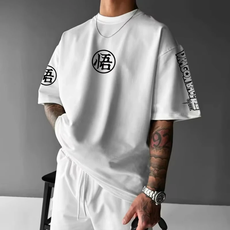Tシャツ ドラゴンボール 悟空 日本アニメ コットン ファッション ハイストリート、男性にも女性にも適しています、原宿 Y2K