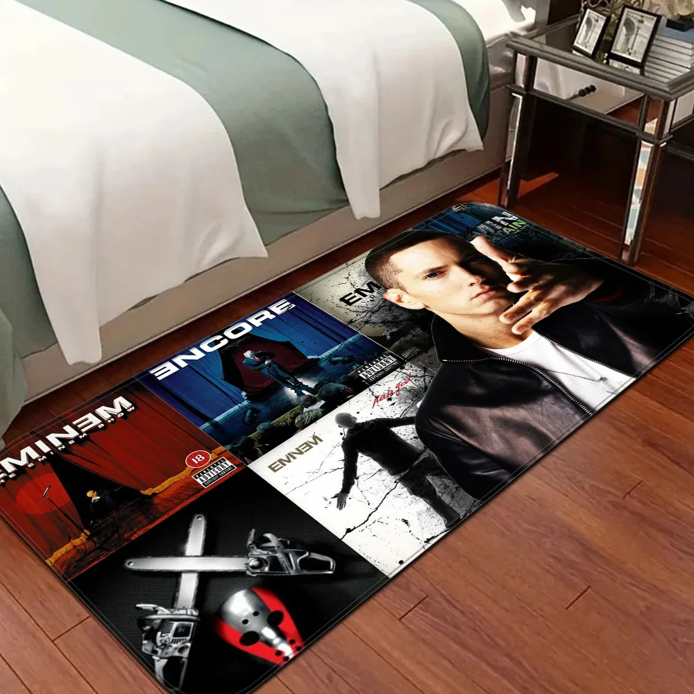 Famous Rapper E-Eminem Door Mat Washable Non-Slip Living Room Sofa Chairs Area Mat Kitchen Bedside Area Rugs