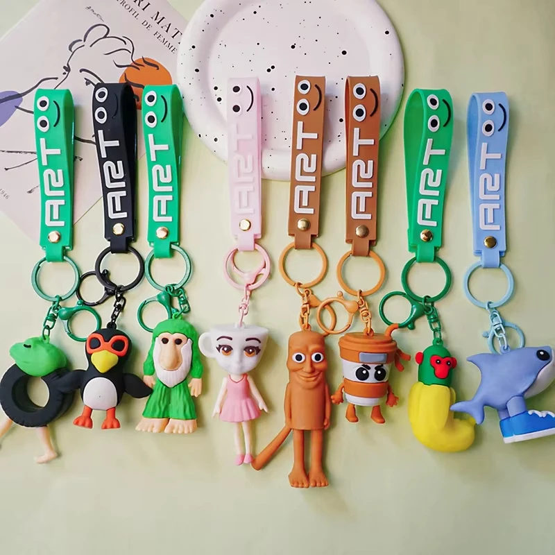 

Tralalero Tralala Keychain Creative Bag Pendant Car Stick Man Keychain Action Figure Toy Keychain Bag Pendant Accessories