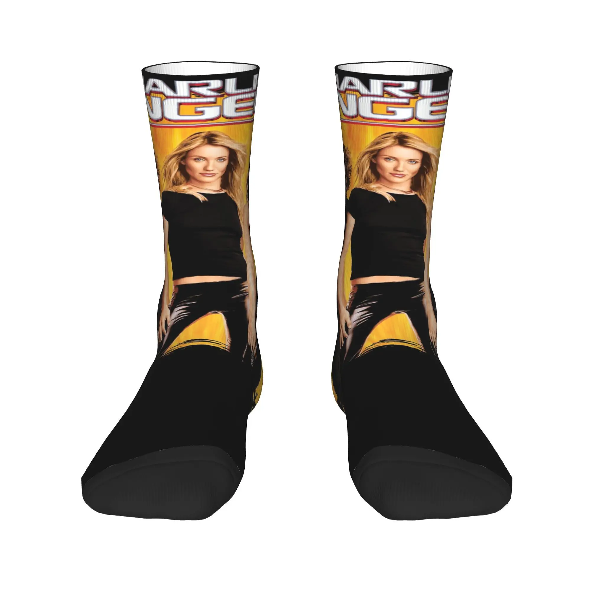 Charlies Angels Calze Donna Uomo Calzini da film Calzini coreani morbidi e caldi Calzini grafici antiscivolo da corsa primaverili Regalo