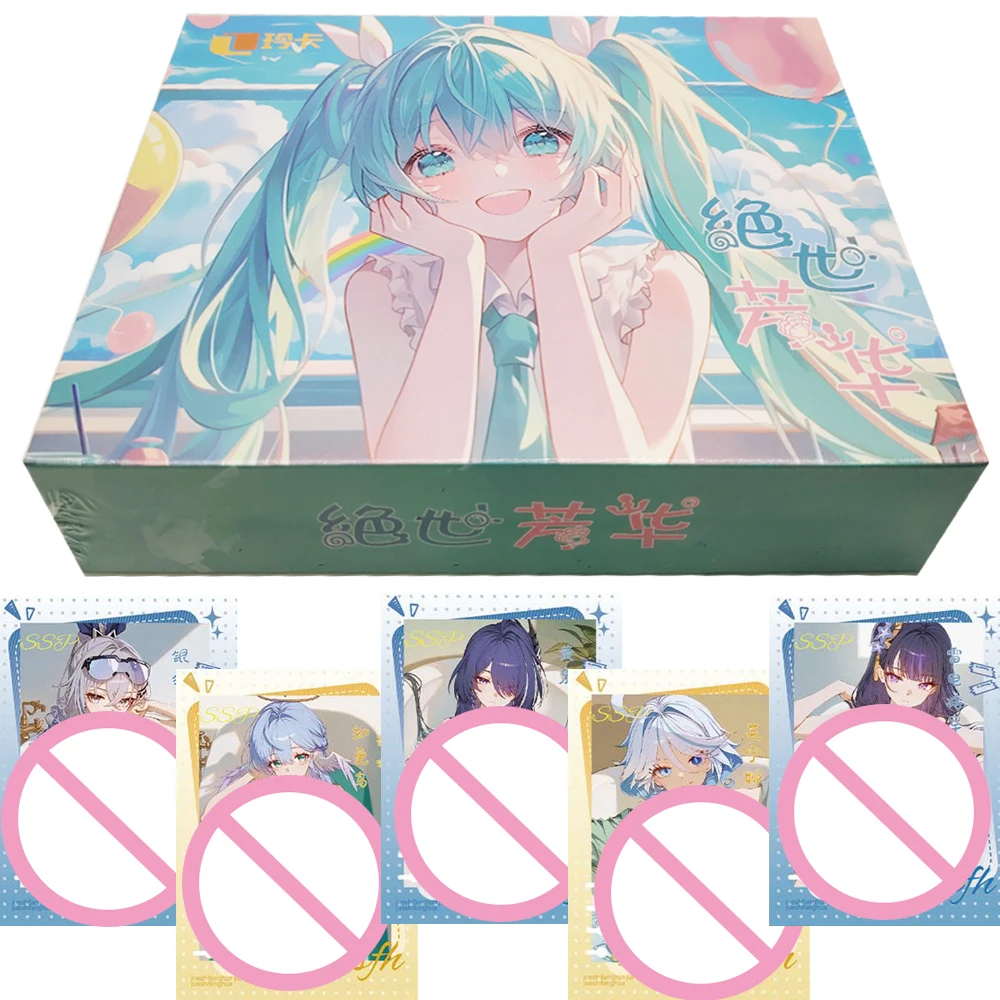 Peerless Beauty Collection Cards Anime Game Kafka Furina Unique Charm Temptation Goddess Crystal Cards Doujin Toys Hobbies Gifts