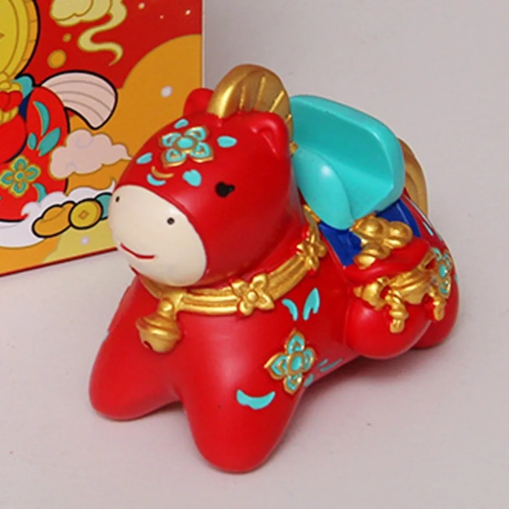 التميمة زودياك الحصان حامل هاتف حلية النمط الصيني الحيوان تمثال 2026 الحصان الحلي حامل لطيف مهرجان ديكور #3