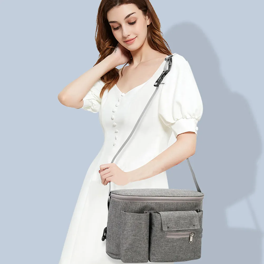 

Multi-Functional Mummy Bag Waterproof Stroller Diaper Organizer Hanging Baby Bottle Pouch Large Storage Baby Supply Pouch