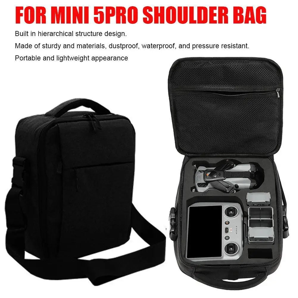 Carrying Case For DJI Mini 5pro Hard Shell Storage Case For DJI Mini 5pro Drone Remote Controller Accessories Drone Carrying Bag