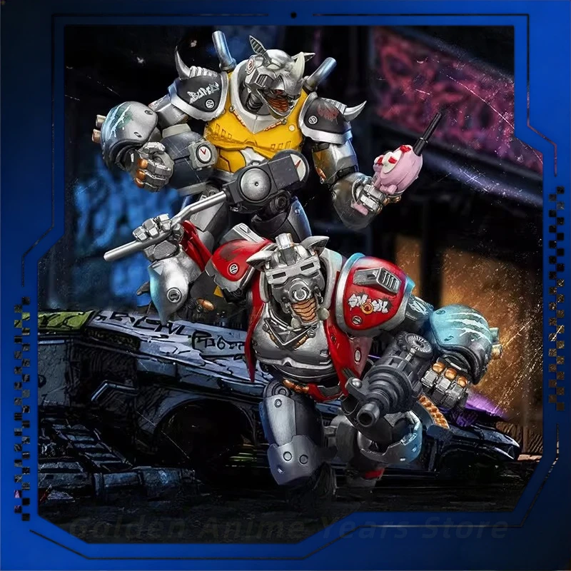 【Coming Soon】Original JOYTOY Teenage Mutant Ninja Turtles - Boba & Rock ‘n’ Roll Duo 1:18 Collectible Gift