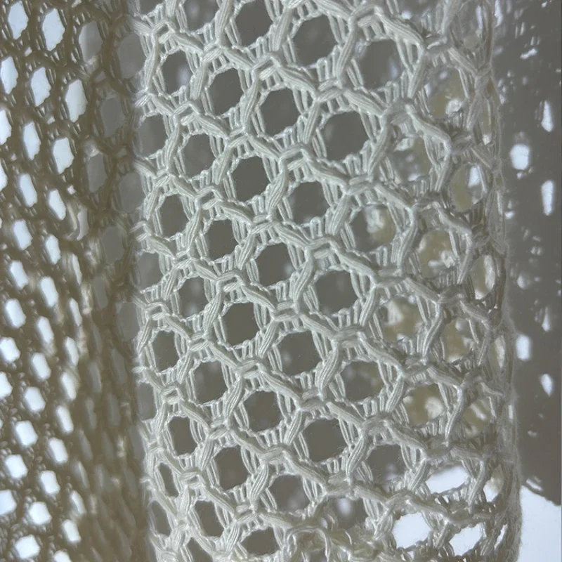 Circular Woven Hollow Fabric Transparent Lace Creative Handmade Mesh Clothing Designer Diy Sewing By The Meter Wholesale Cloth