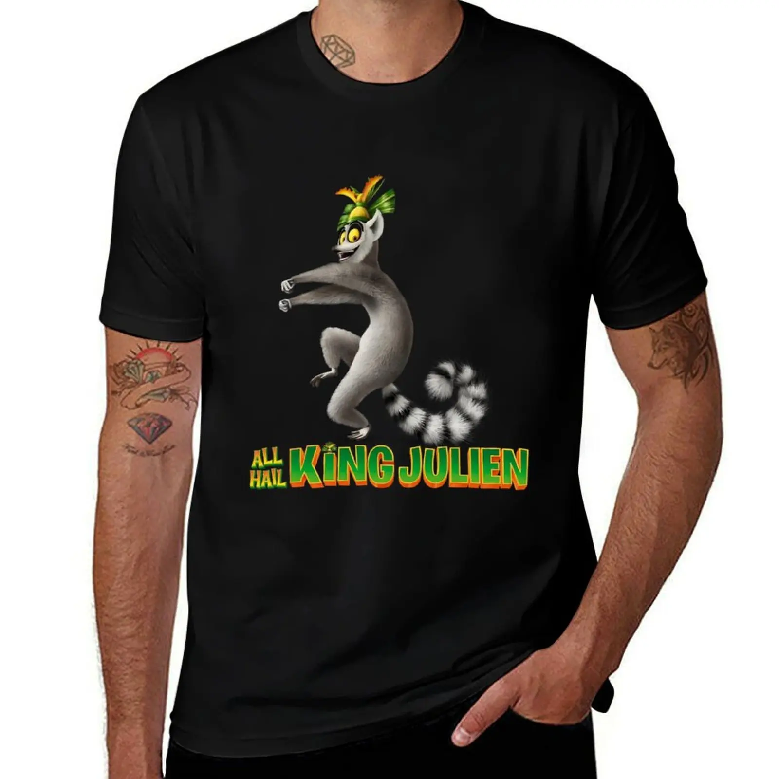 

King Julien King Julien King Julien T-Shirt summer shirt sublime anime shirt shirts graphic tees Men's t-shirts