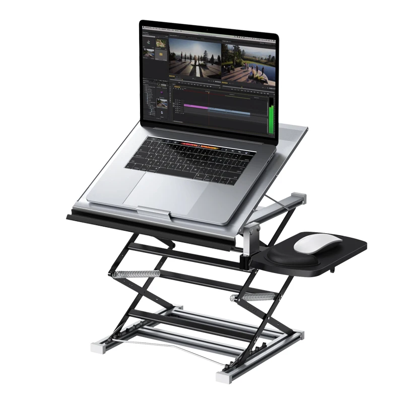 

Stand-up workbench Laptop lifting table folding