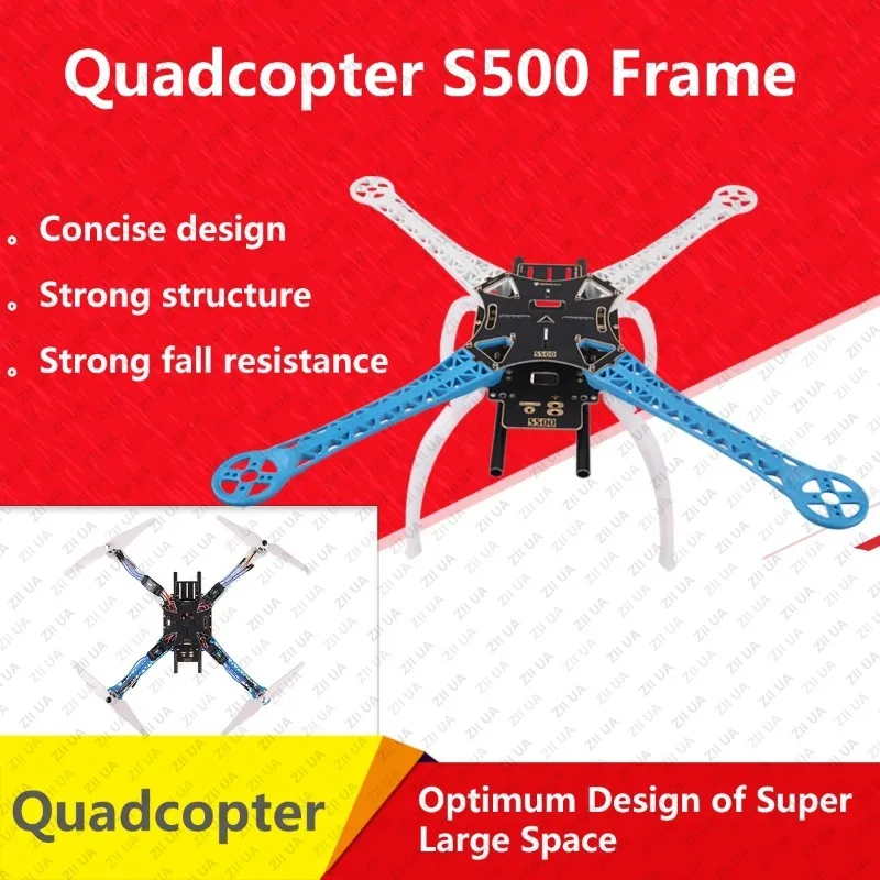 

Комплект рамы для квадрокоптера S500 SK500 FPV из стекловолокна с платой F450 F550 и шасси для FPV-гонок на радиоуправляемых дронах