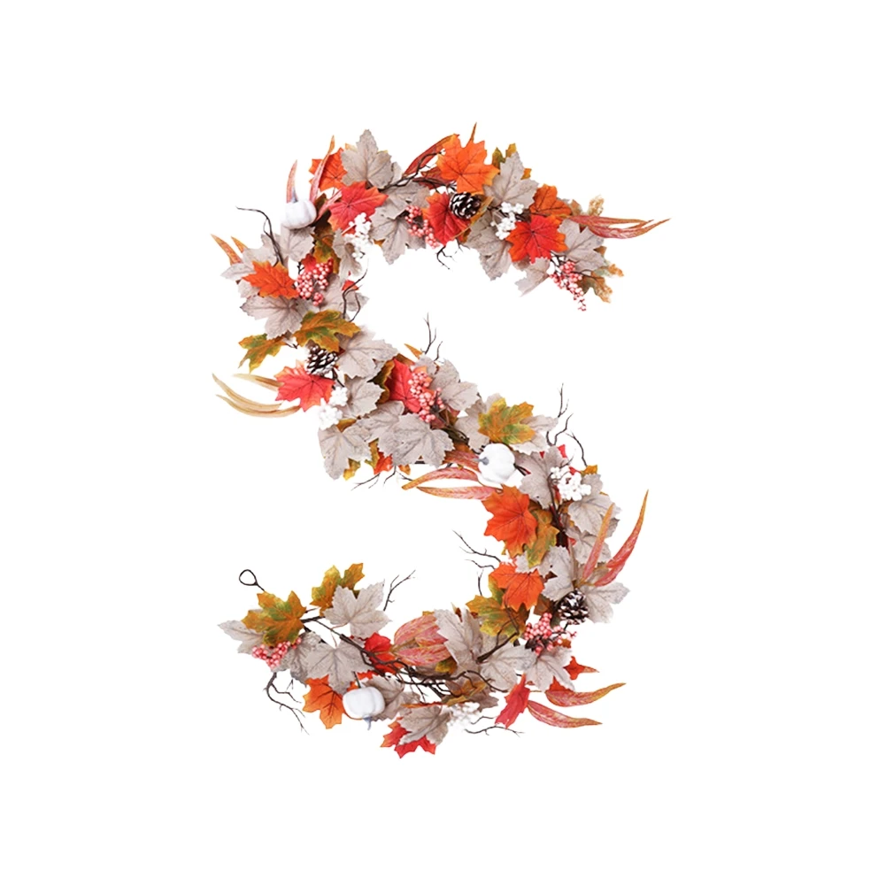 200cm Autumn Vine Realistic Artificial Flowers For Decoration Artificial Flower Lifelike Design Multi-dimensional Look