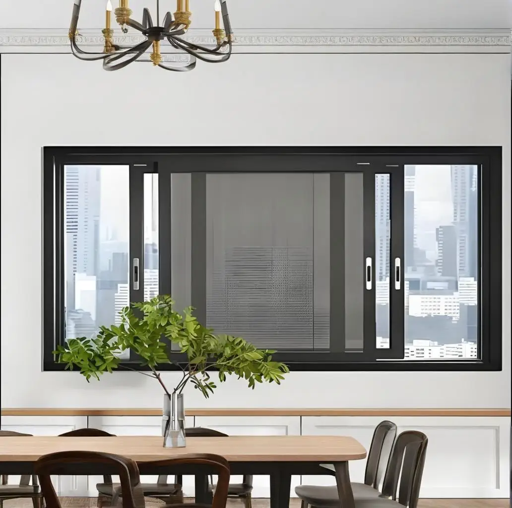 Aluminum Frame Glass Window Aluminum Sliding Windows Designs for Hotel Living Room