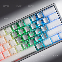 XVX IMD Butterfly Keycap Keycaps For Gaming Mechanical Keyboard MX Switch Light Through Pink White Blue Silver Black