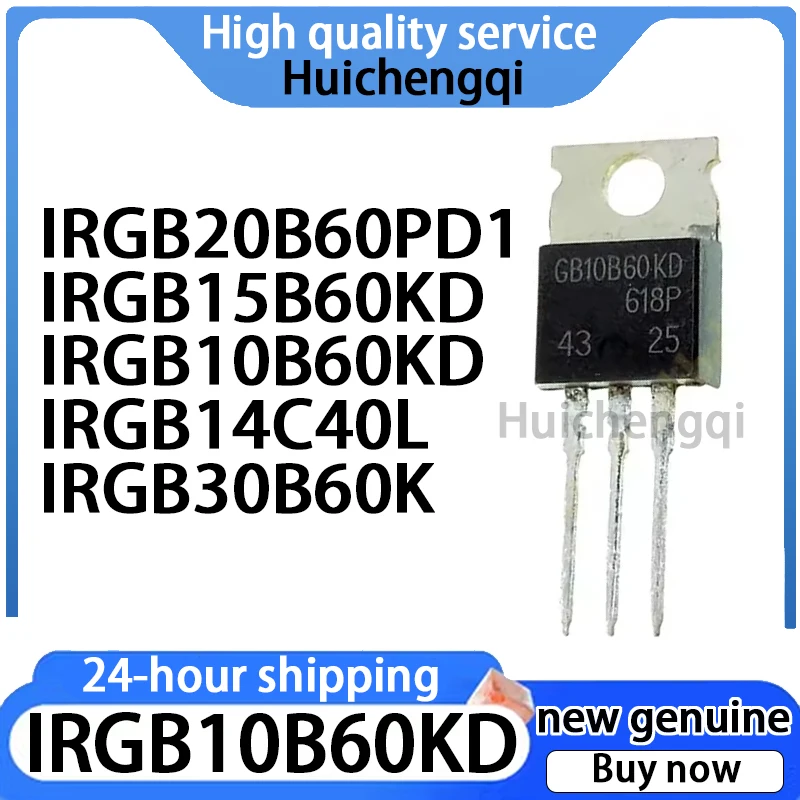 Transistor de potencia Original, 5 piezas, IRGB10B60KD, IRGB20B60PD1, IRGB15B60KD, IRGB14C40L, IRGB30B60K TO-220, IGBT