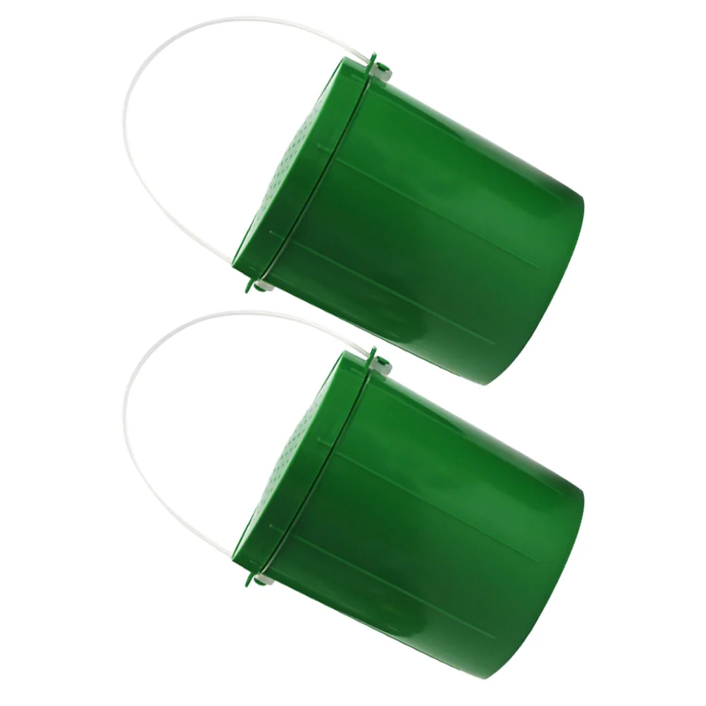 

2pcs Portable Bait Bucket Breathable Vents Bloodworm Maggot Storage Durable Lures Container Fishing Accessories Gear