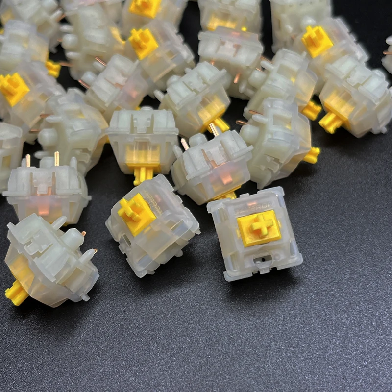 GATERON G Pro Milk Yellow Switch Mechanical Keyboard Accessory Lubrication Three-layer Pin 5pin