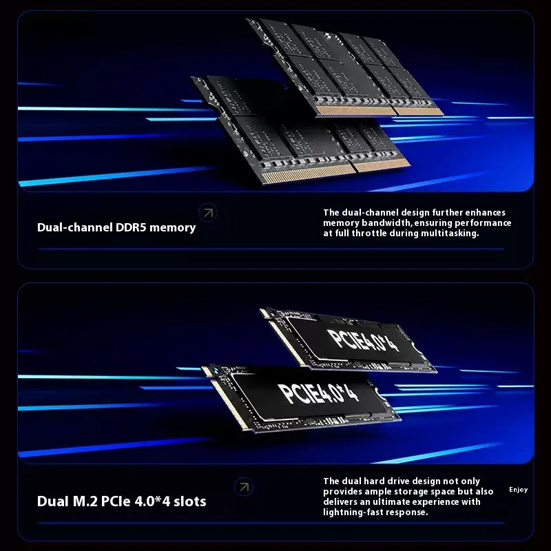 아우스타 G-플립 인텔 코어 울트라 5 155H 미니 PC 윈도우 11 DDR5 듀얼 채널 NVMe M.2 SSD WIFI7 데스크탑 사무용 게임용 컴퓨터