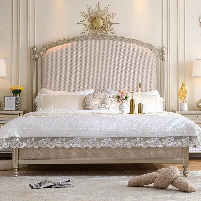 Simple Bedroom Double Bed Organizer Designer Luxury Storage Double Bed Frames Full Trendy Wooden Modern Cama Unique Furniture
