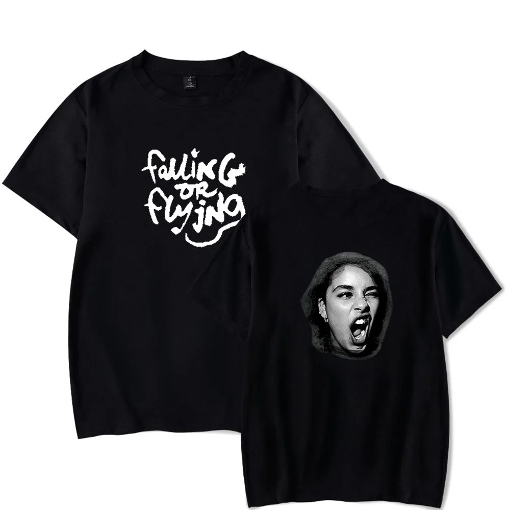 Jorja Smith FALLING OR FLYING T-shirt Merch pop graphics print Crewneck Unisex Trend Casual Short Sleeve Top