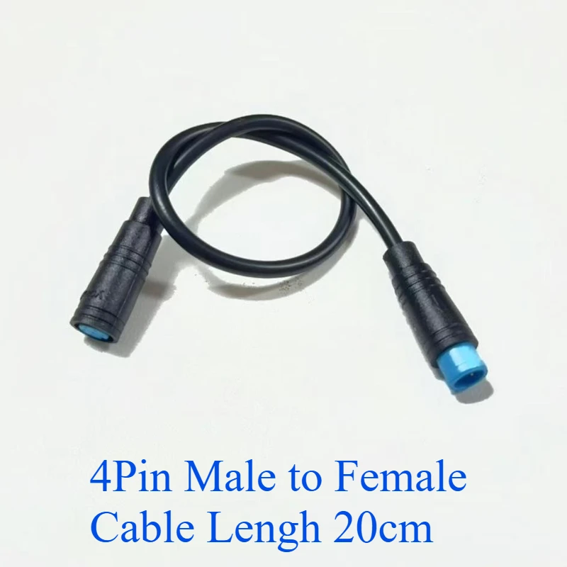 1Pcs M8 2 3 4 5 6 Pin Elektrische Fahrrad Butt Joint Stecker Wasserdicht für Ebike Display Kabel Weiblich männlich Optional Stecker 20CM