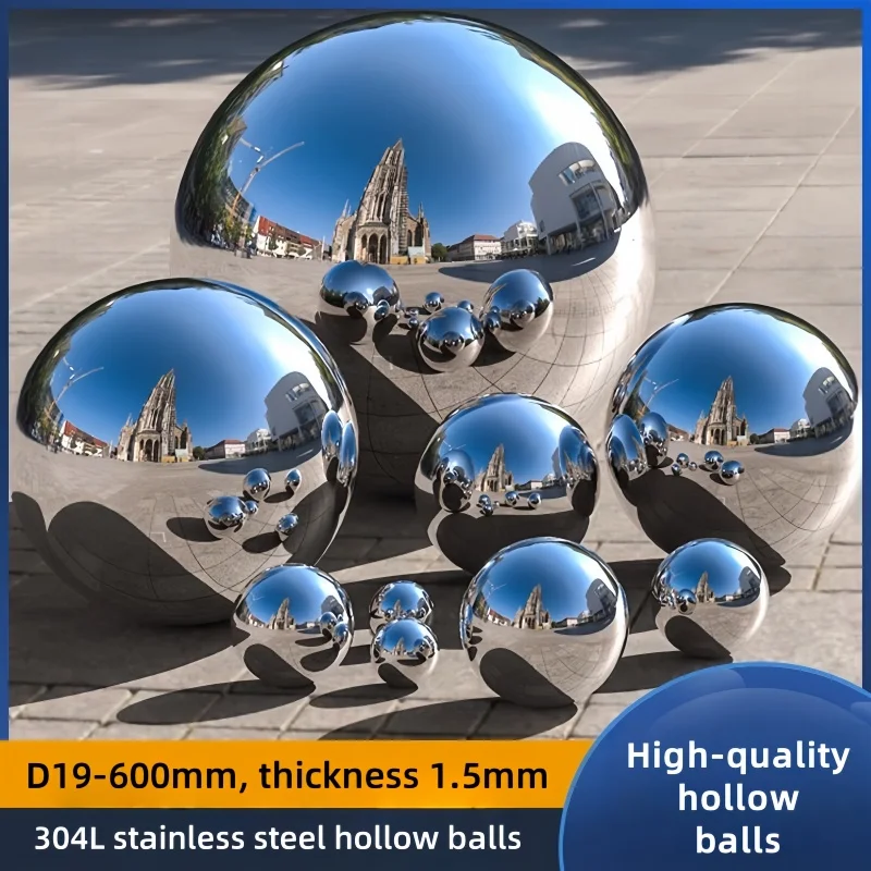 Stainless Steel Hollow Balls, Fine Float Balls for Lawns, Shopping Malls and Gardens Ornaments, D19-600mm, 1.5mm Thick