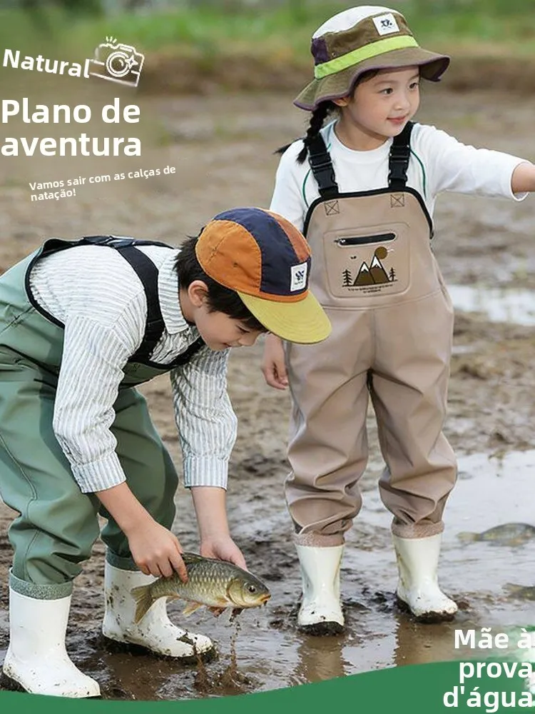 tuta-impermeabile-per-bambini-completo-da-pesca-in-mare-set-completo-con-pantaloni-e-stivali-integrati-per-giochi-d'acqua-campeggio-e-viaggi-all'aperto