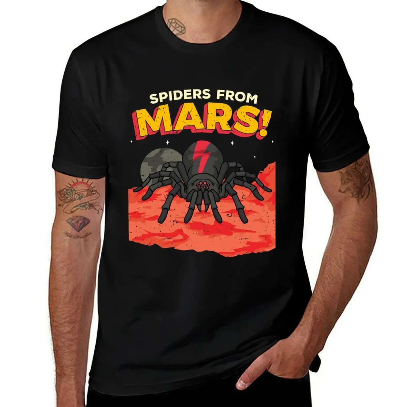 

cotton Spiders 100% man From Mars! t casual shirt tshirt t man shirts cotton T-Shirt