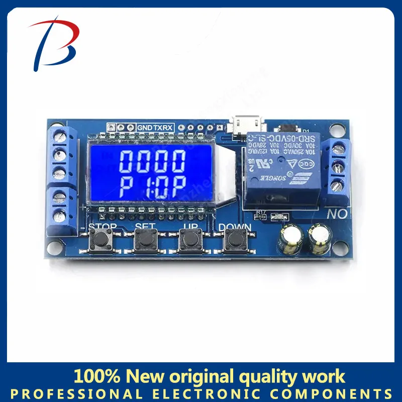 Xylj02 DC 6-30V micro USB digital LCD display time delay relay module timer switch trigger cycle timing circuit module