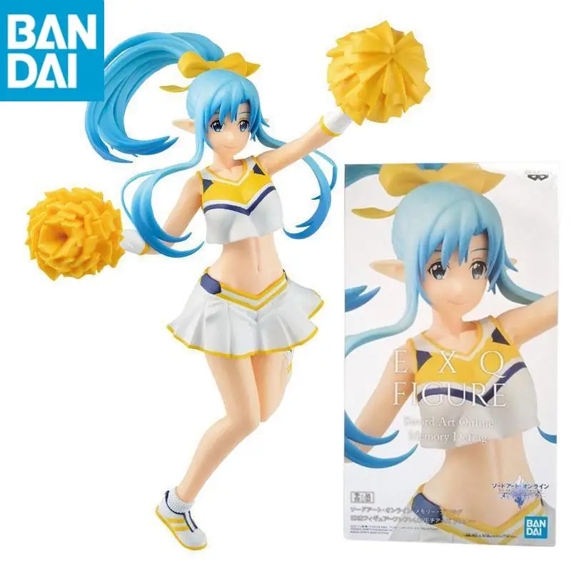 

In Stock Original Bandai Banpresto Sword Art Online Anime Figure Yuuki Asuna Silica Collectible Model Ornaments Birthday Gift