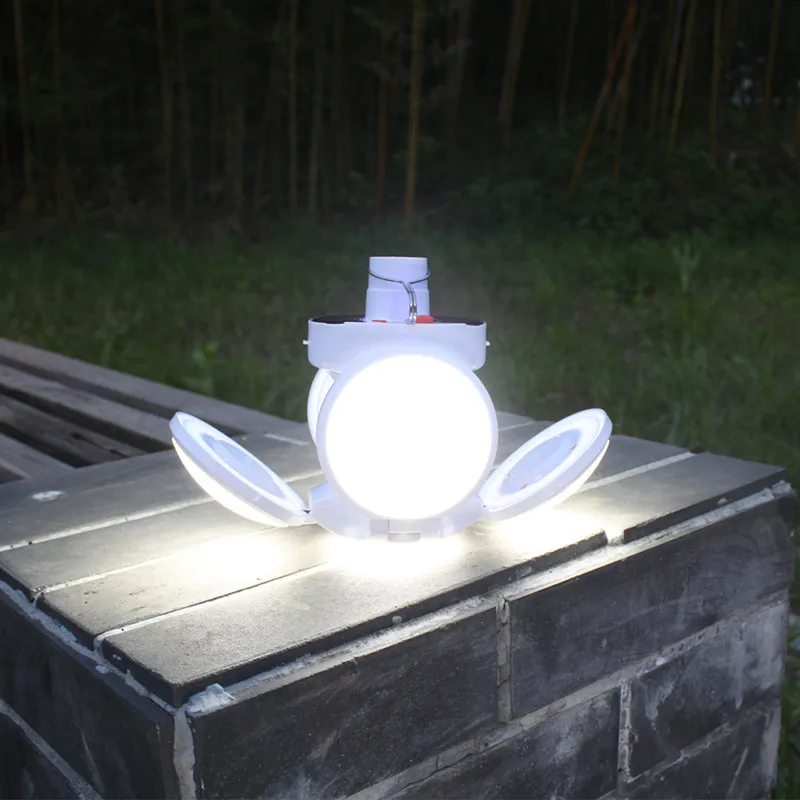 Outdoor Solar Camping Light Remote LED Torch USB Rechargeable Night Light Emergency Lights Portable Searchlights Great Lantern