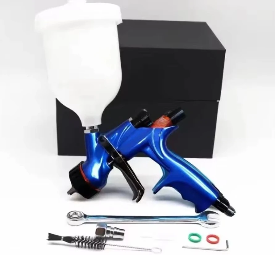 1.3Mm caliber automatic paint gun high atomization pneumatic car paint tool 600ml cup capacity suitable for DIY