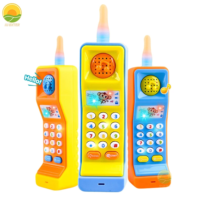 Jouets de téléphone pour bébé, téléphone portable électronique Musical pour enfants avec son et lumière, jeu éducatif pour enfants de 18 mois, cadeaux d'anniversaire