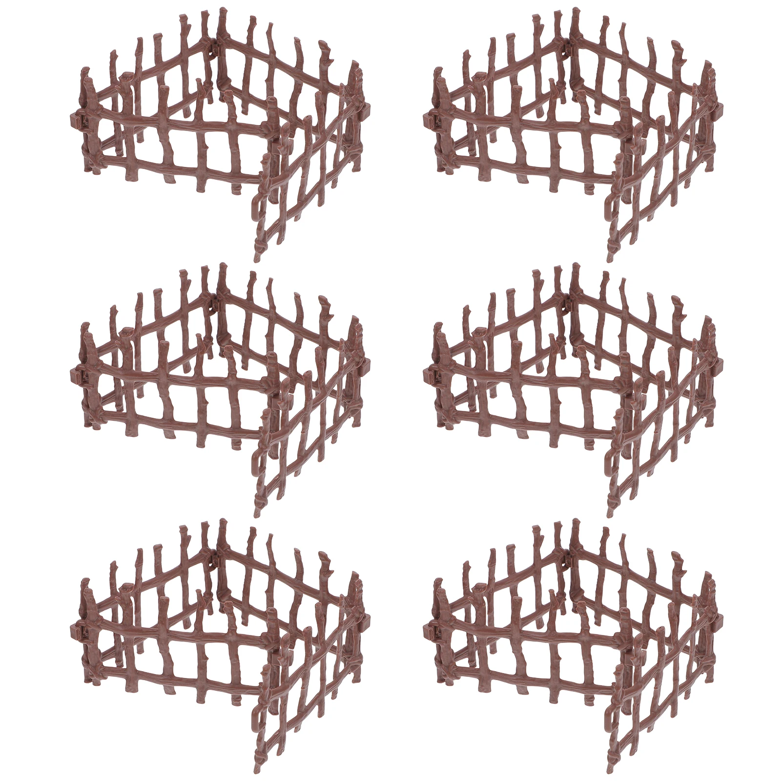 

Micro Landscape Fence Decorative Garden Border Farm Accessories Animal Barrier Playset Dollhouse Barn Fencing Children's