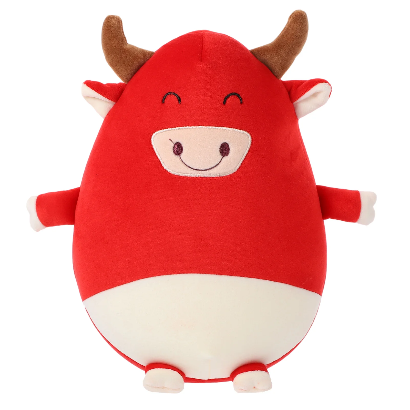 

1pc Cartoon Ox Soft Neck Support Travel Pillow For Home Durable Pillow Office Hotel Car U Shaped Cushion Camping Couch Rest