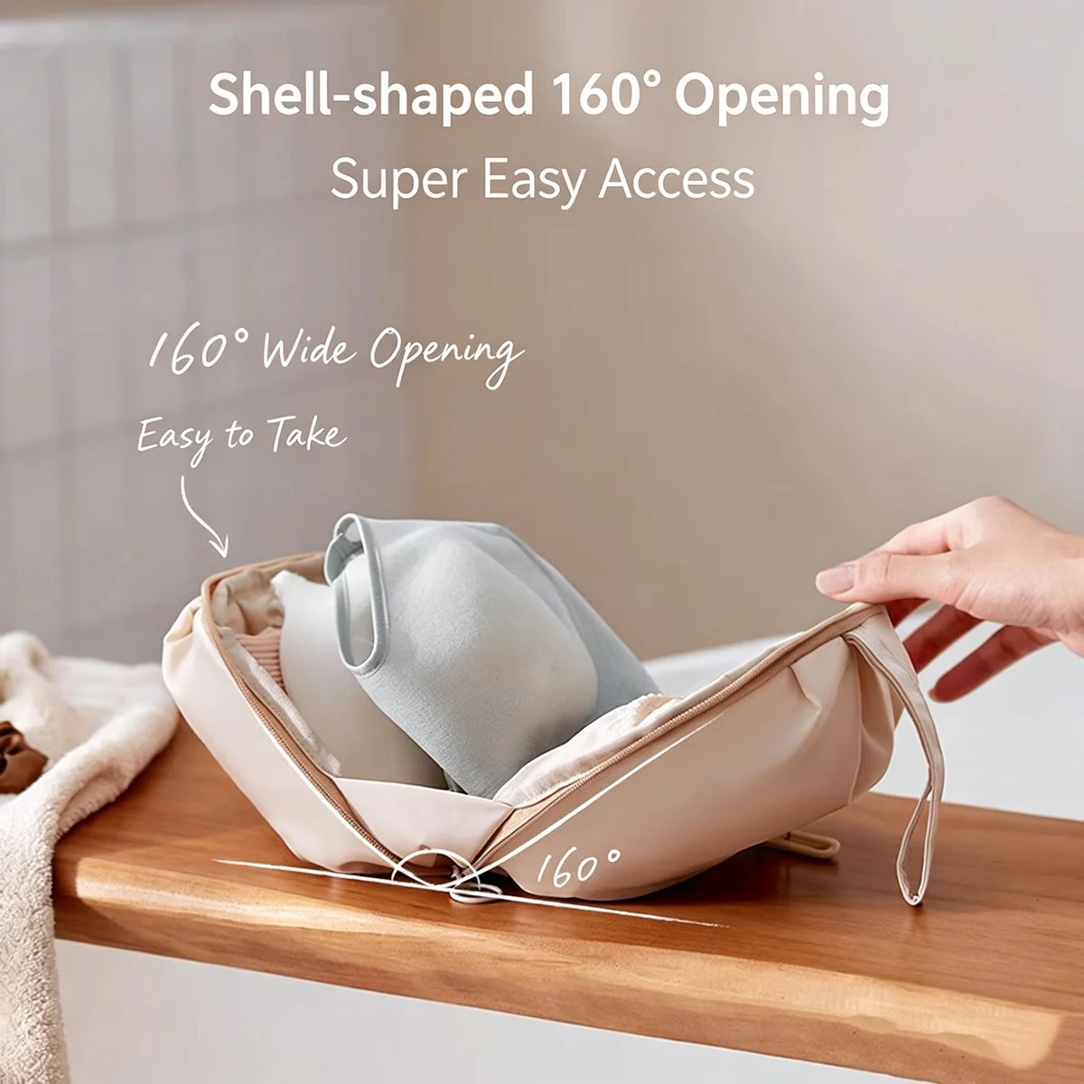 1Pcs Portable Travel Underwear Socks Bra Organizer Bag Polyester Fiber Handheld Storage Bag for Intimate Clothes Ball Shaped