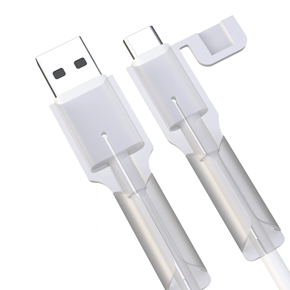 Silicone Charger Cable Winder Protector USB T-C Anti-break Protective Sleeve Organization Storage Holders Racks