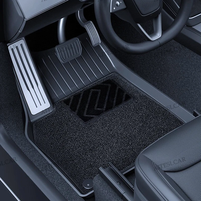 AITESLCAR For Tesla Floor Mat Model YL 2026 Launch Car Trunk Mat Set Luggage Mat TPE Waterproof Anti-Slip Set LHD Floor Liner Ma