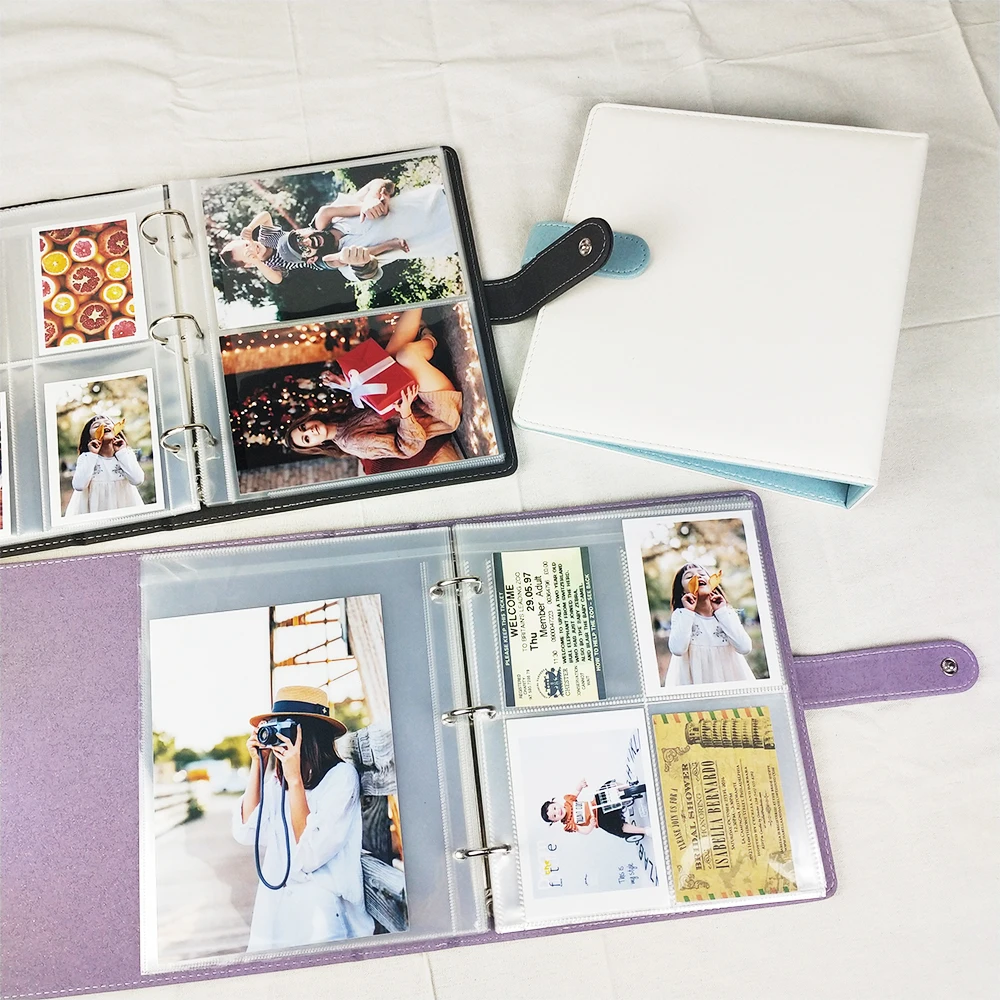 A5 Photo Album D Shape 3 Ring Snap-fastener Binder Photocard Holder Collector Book 10×15 6inch Cards Protectors Money Storage