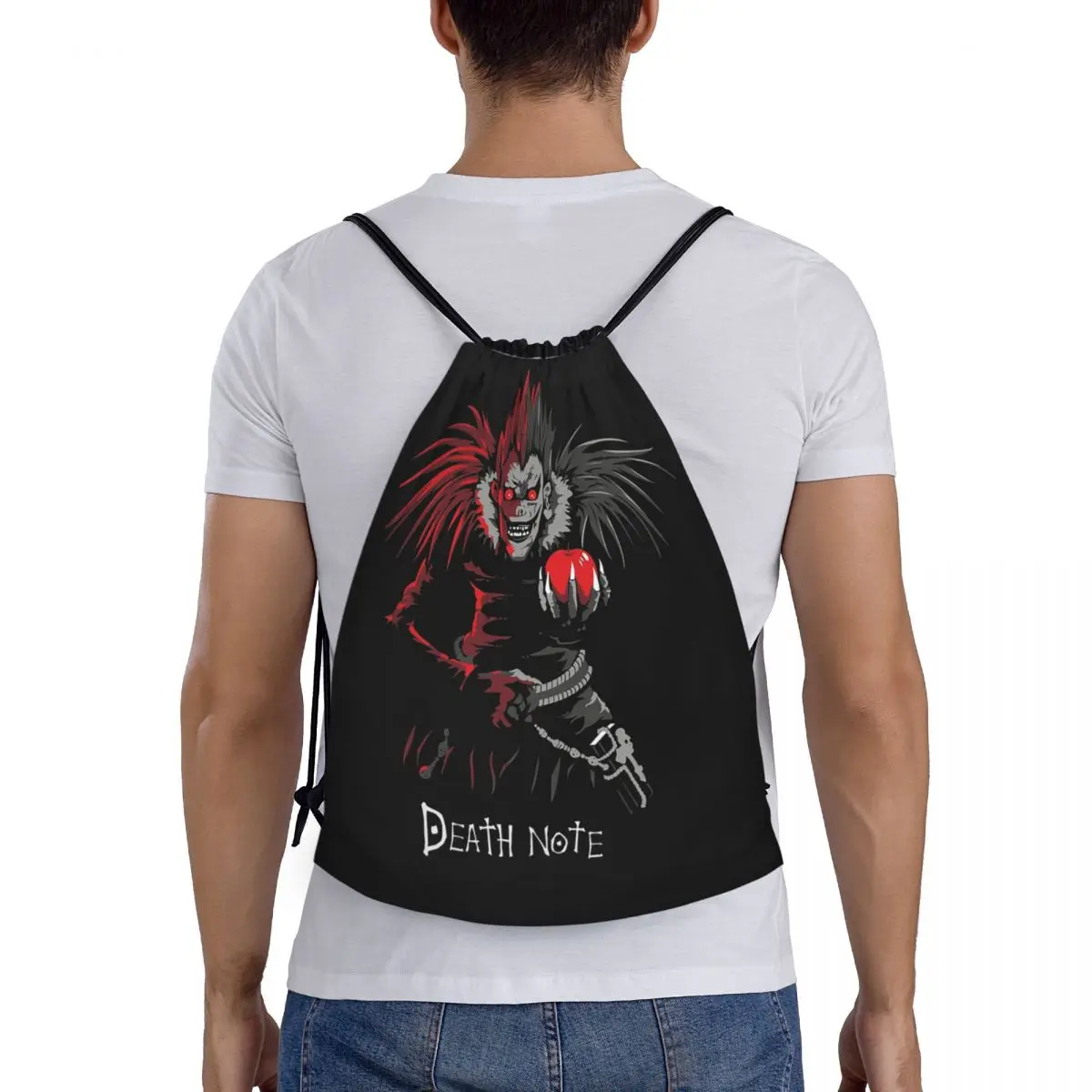 

Anime Death Note L-Lawliet Backpacks Multi-function Drawstring Bags Storage Bag Book Bags for Travel School