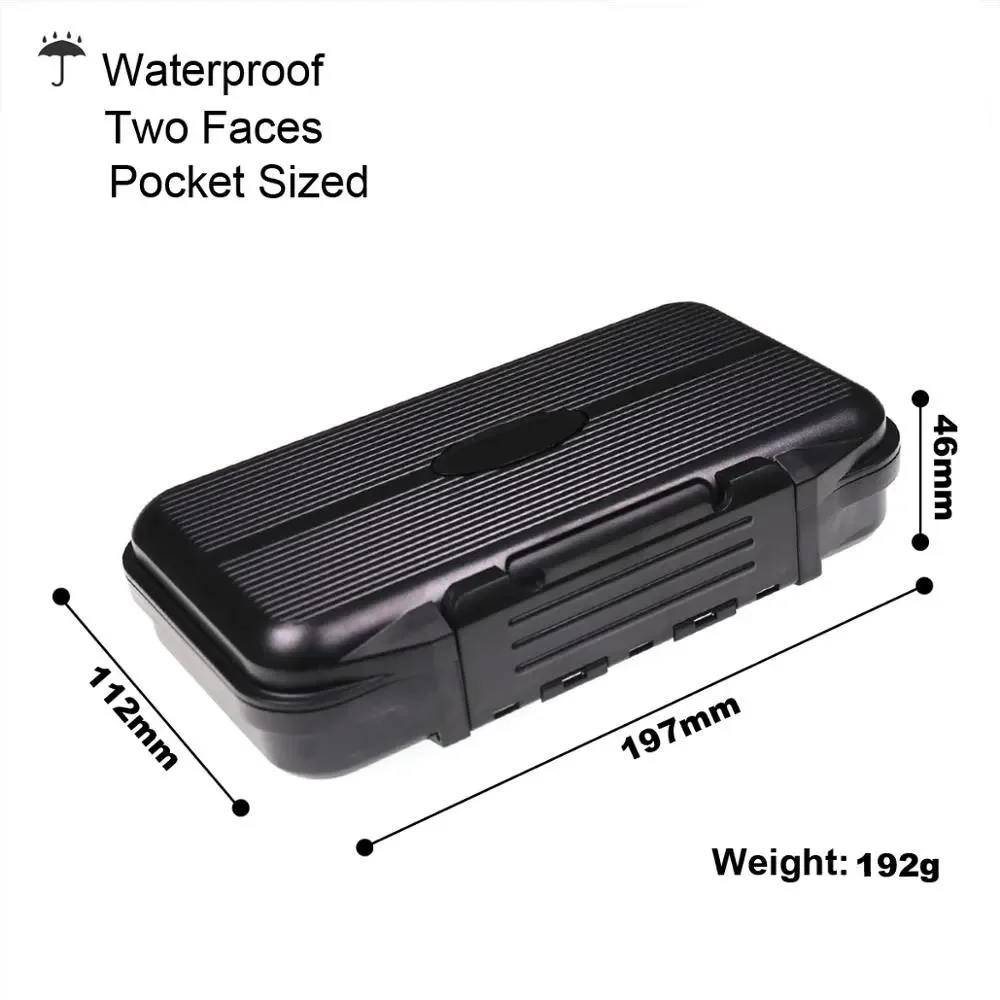 Wifreo 1PC Waterproof Stream Flies Combo Set Box Trout Fishing Fly Cases with Silicone Linear Dry WetNymph Storage Portable Case