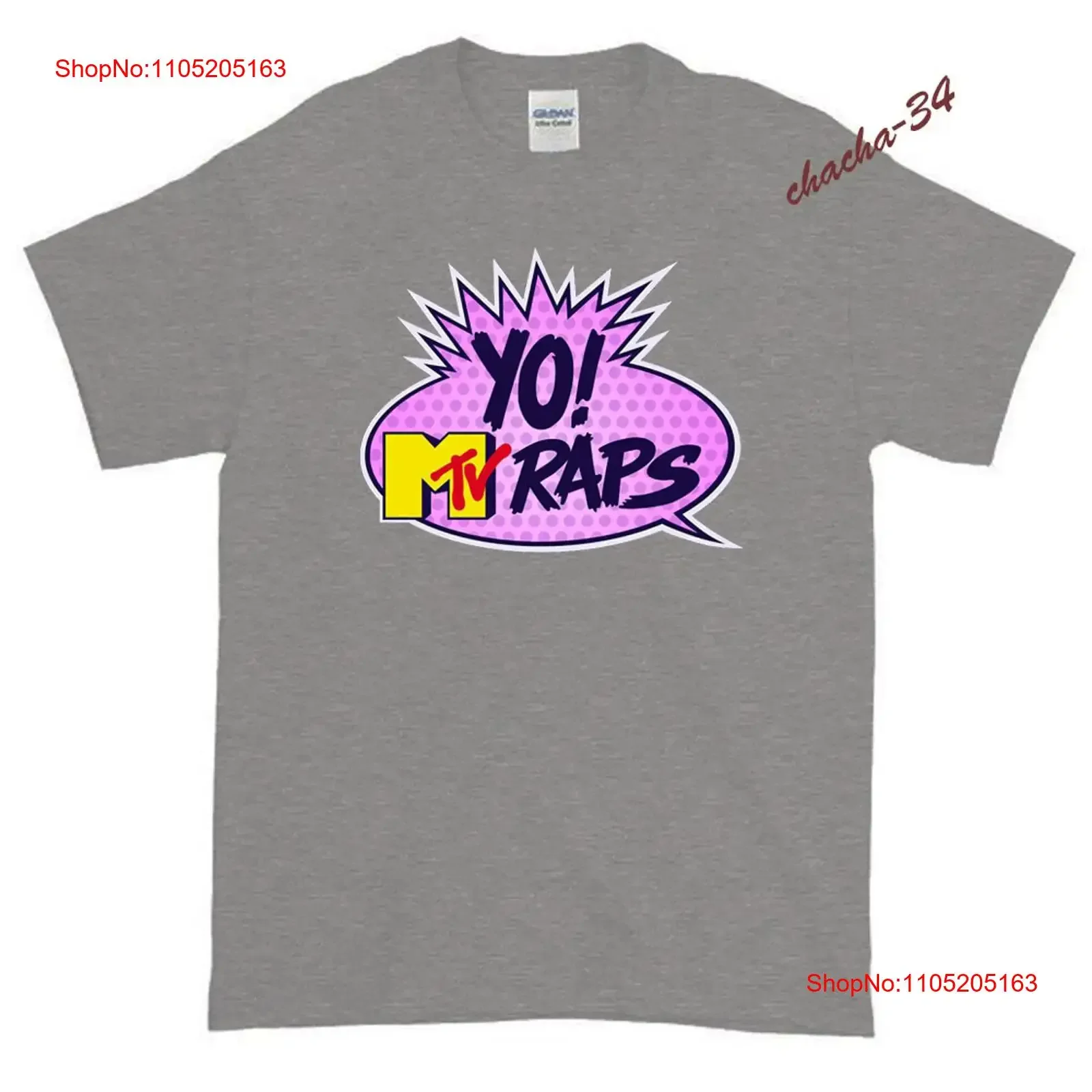 جديد الموسيقى TeleVision MTV Yo Raps شعار الرجال تي شيرت الأمريكية الولايات المتحدة الأمريكية حجم S XXL خمر غسلها امتدت أعلى لارتداء اليومي #1