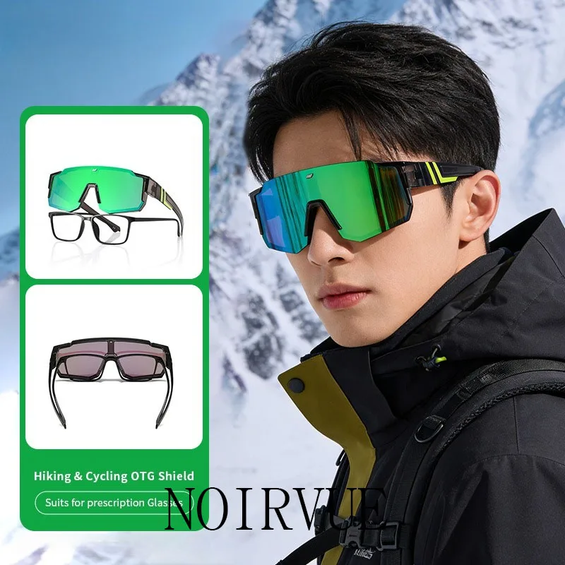 

NOIRVUE Men's Polarized Fit-Over Sunglasses for Prescription Glasses Snow Skiing Cycling TAC UV Protection