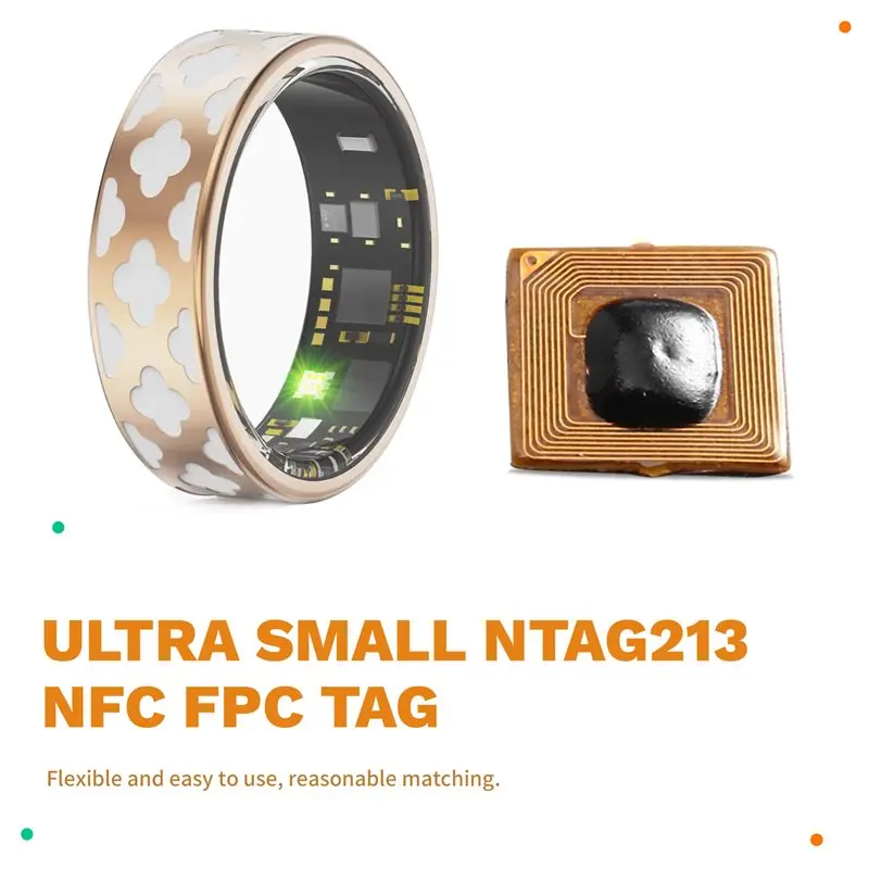 L73A 2026-Ultra Small NTAG213 NFC FPC Tag 13.56Mhz RFID Sticker For Smart Jewelry Ring view 5