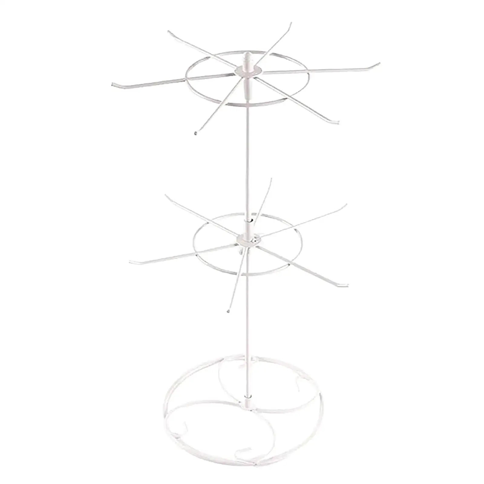 Multipurpose Jewelry Holder Rotating Earring and Necklace Display Rack Space Saving Organiser for Home