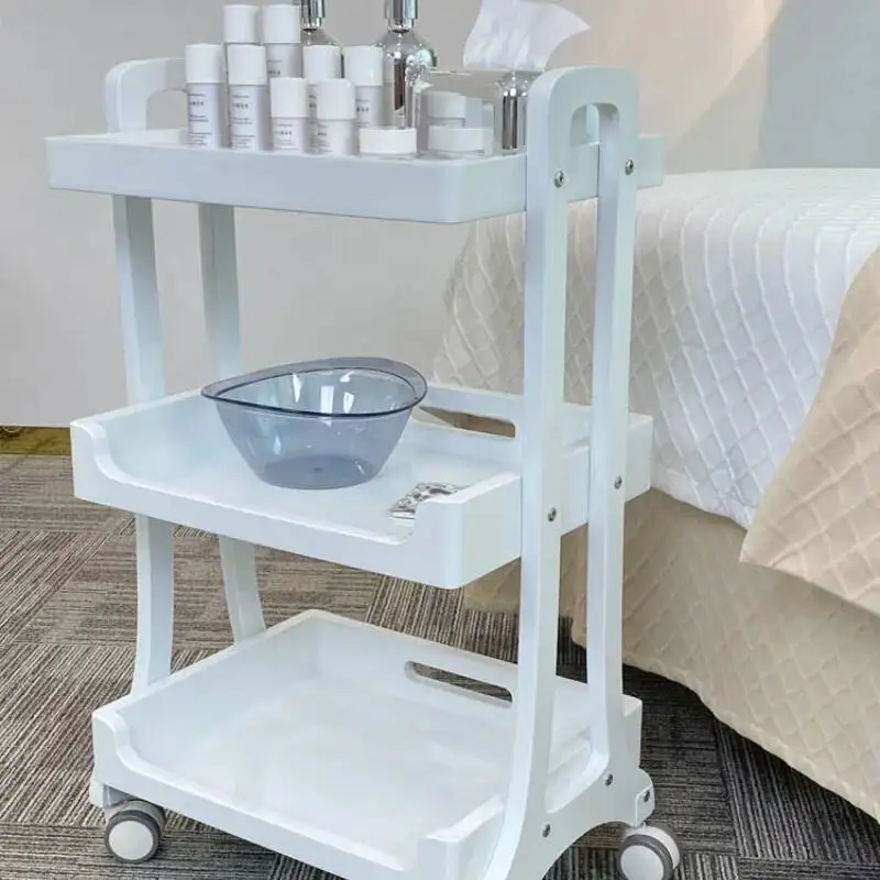 عربة الحلاق أداة المنظم عجلات الفولاذ المقاوم للصدأ جماليات تسليم سبا صالون كاريتو contador الفقرة محطات lashista الاكريليك #4