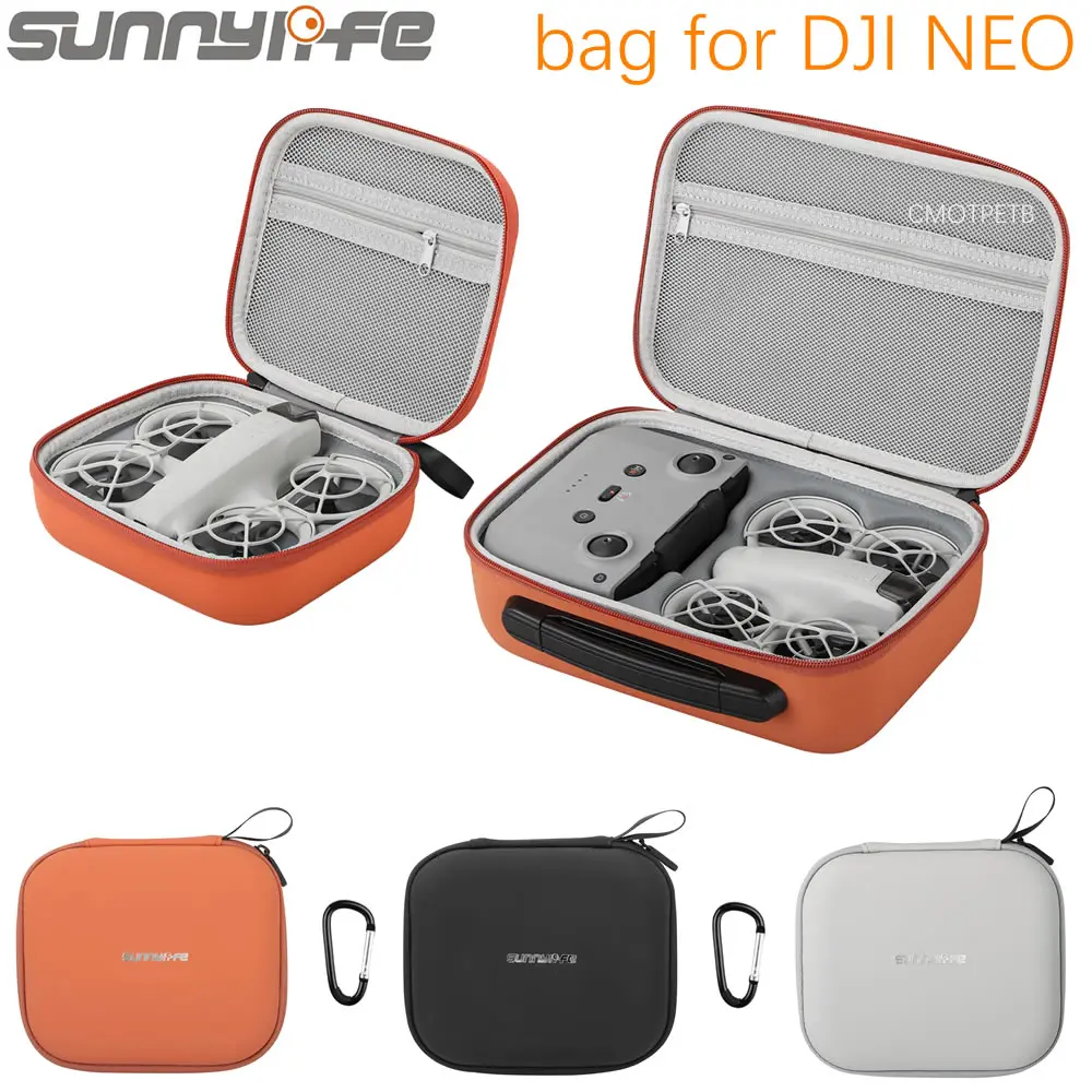 Sunnylife for DJI NEO Storage Bag RC N2 Remote Controller Case Portable Carrying Box Case Handbag Smart Controller Accessories