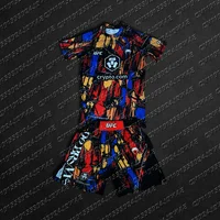 UFC Top Boxing Charles Predador combate lucha evento camiseta pantalones cortos hombres transpirable de secado rápido Jersey lucha conjunto de ropa deportiva
