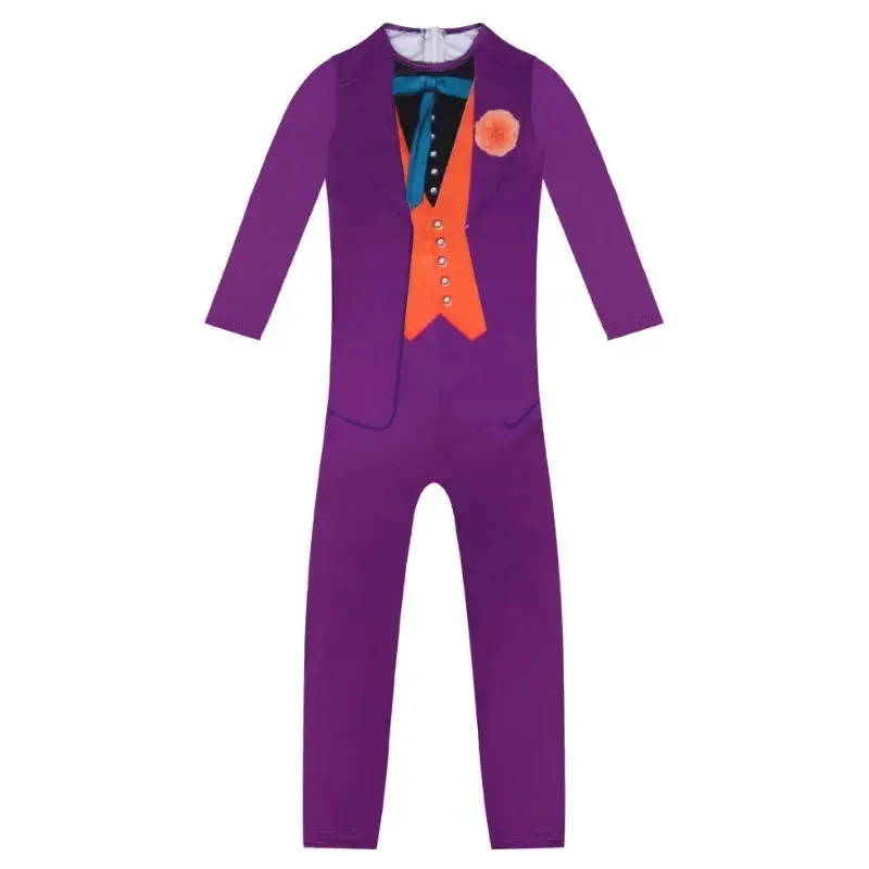 Boys Circus Clown Clothes Children Halloween Costumes Kids Cosplay Joker Clothing Jumpsuit Child Performance