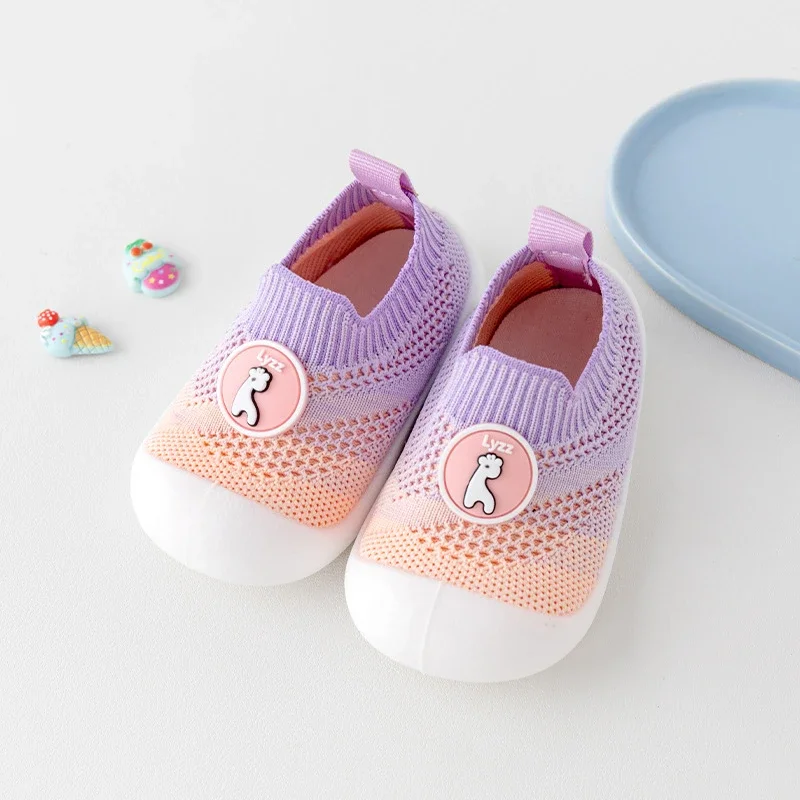 Modische neue Gradient Baby Kleinkinds chuhe für Frühling und Herbst weiche Sohle Anti-Rutsch-Babys chuhe