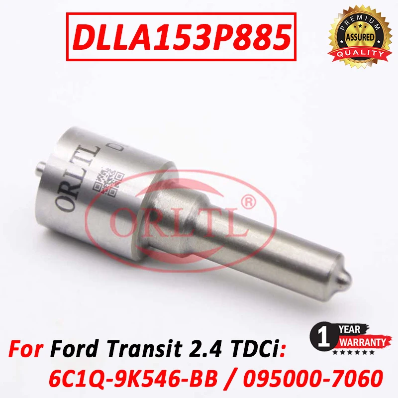 DLLA153P885 Diesel Fuel Injector Parts 095000-7060 Repair Kits Nozzle 6C1Q-9K546-BB For Ford Transit 2.4 DCRI107060